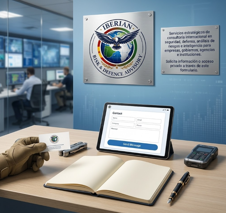Formulario de contacto Iberian Risk & Defence Advisory