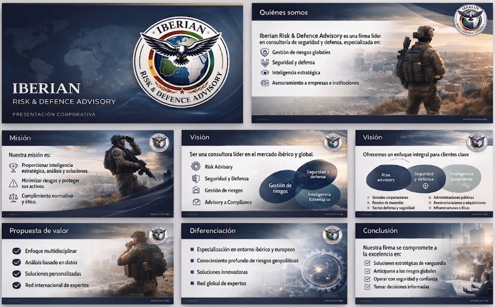 Presentación corporativa de Iberian Risk & Defence Advisory